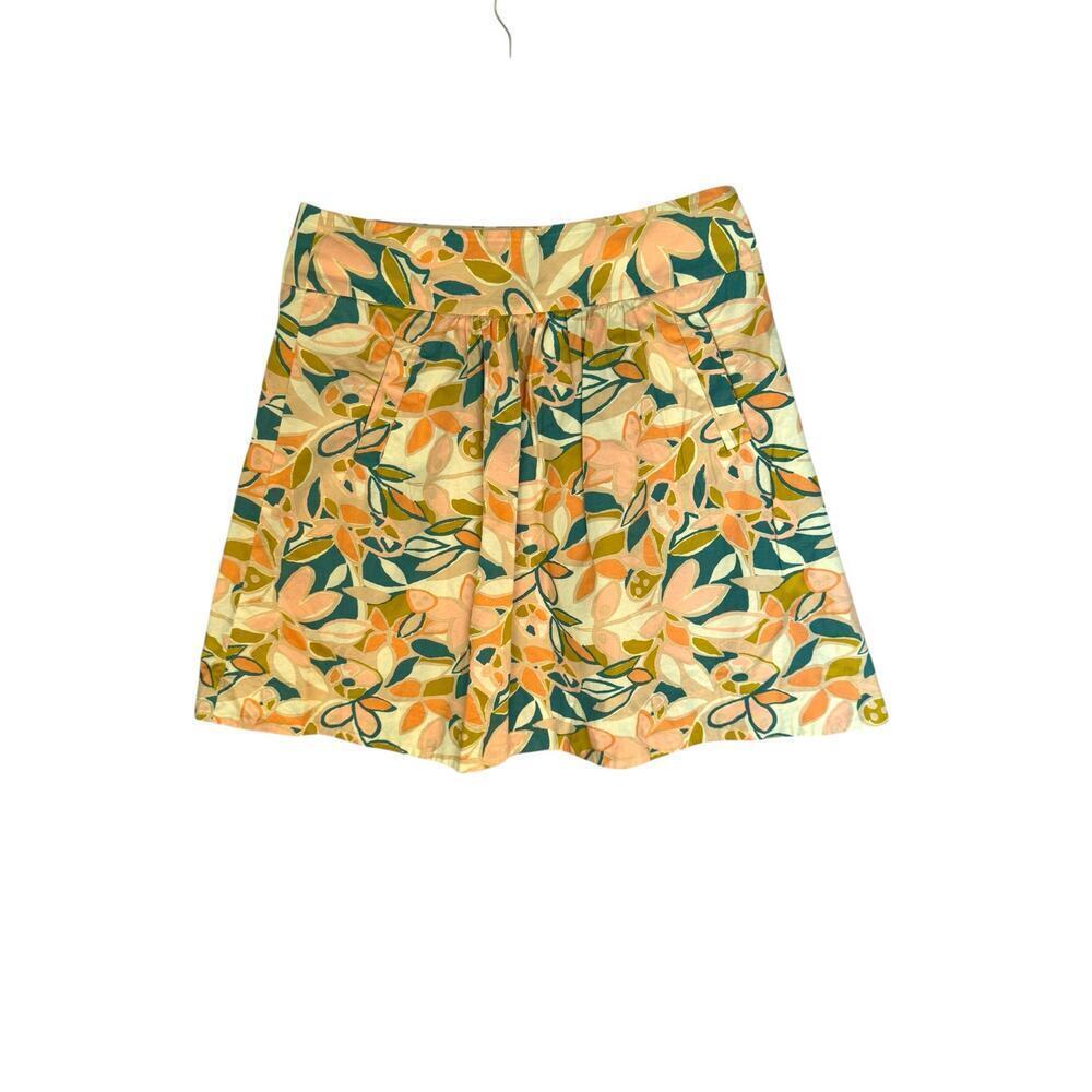 J. Crew‎ floral printed skirt 8